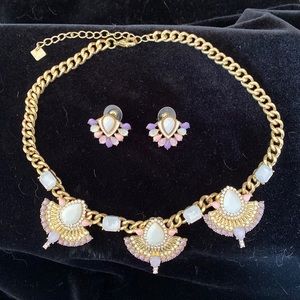 Necklace and matching earrings by Park Lane. Only worn a couple times, like new.